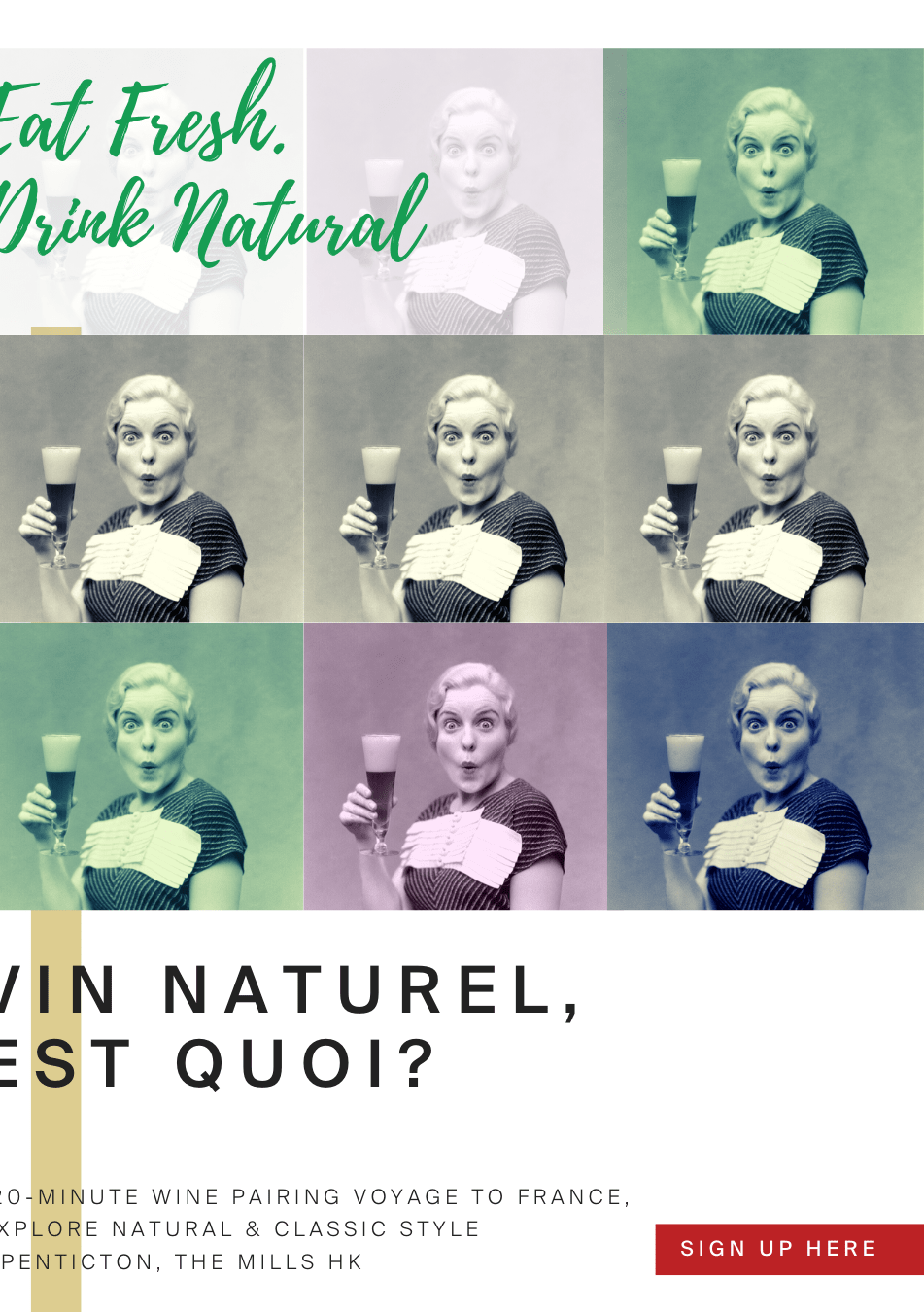 Eat Fresh x Drink Natural Wine Workshop 【超自然風味】法國品酒工作坊 - PENTICTON