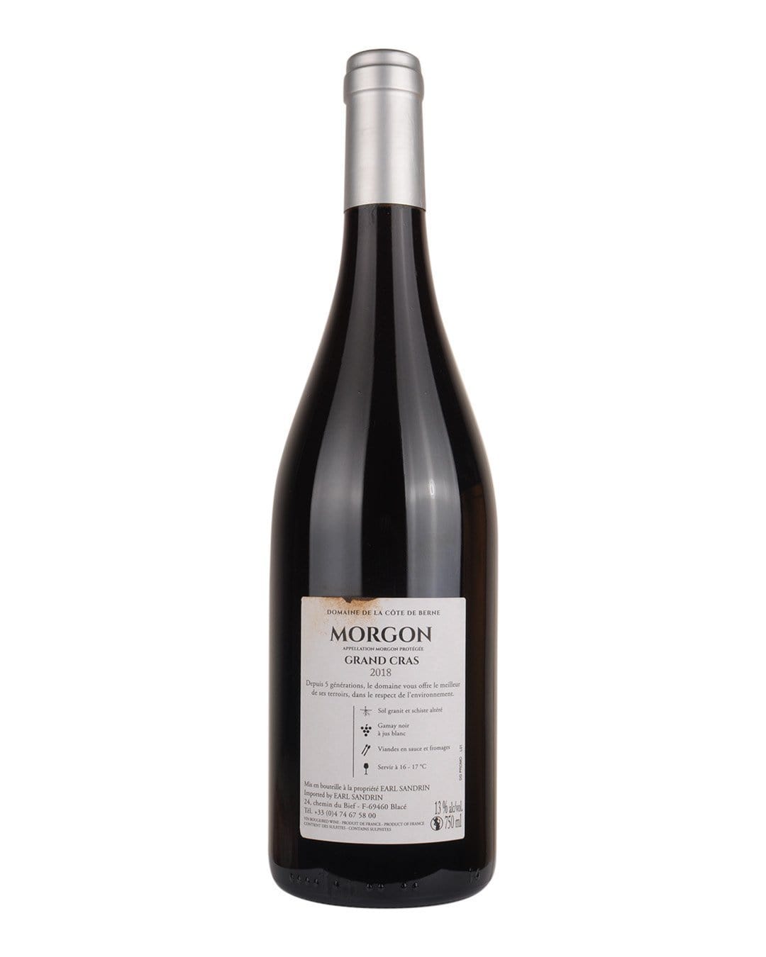 Domaine de la Côte de Berne Morgon Grands Cras 2018 - PENTICTON